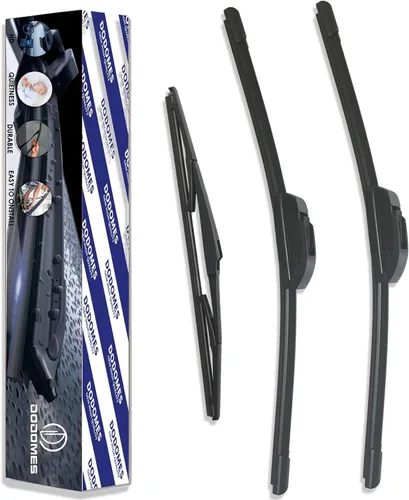 Vista 9 de DODOMES Limpiaparabrisas de 22 pulgadas + 21 pulgadas con limpiaparabrisas trasero de 12 pulgadas de repuesto para Dodge Durango 2011 2012 2013 2014