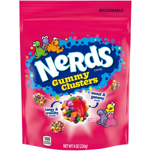 Vista 17 de NERDS Gummy Clusters Candy, arcoíris, crujiente y gomoso, 3 onzas (paquete de 12)