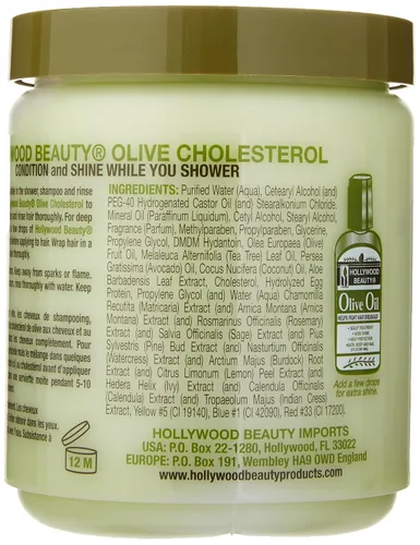 Vista 2 de Hollywood Beauty colesterol de oliva, 20 onzas