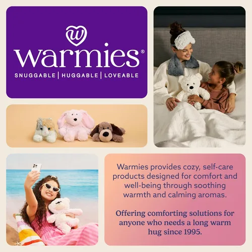 Vista 6 de warmies Microwaveable House Slipper Boots for Women - Womens Shoe Sizes 6-10 - Comfy, Soft & Fuzzy Indoor Bootie Slipper with Backs & Memory Foam