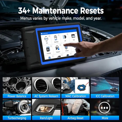 Vista 4 de TOPDON Escáner X800BT OBD2, herramienta de escaneo bidireccional, servicio Herramienta de diagnóstico automotriz inalámbrica inalámbrica del sistema