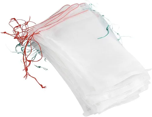 Bolsas de protección de frutas de 6 x 10 pulgadas, bolsas de malla de nailon, bolsas de barrera para plantas de jardín, frutas, flores, proteger con