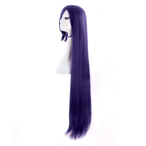 Vista 24 de MapofBeauty - Peluca para anime de 40 pulgadas de largo y lisa, con flequillo oblicuo, para fiesta de cosplay (rubio)