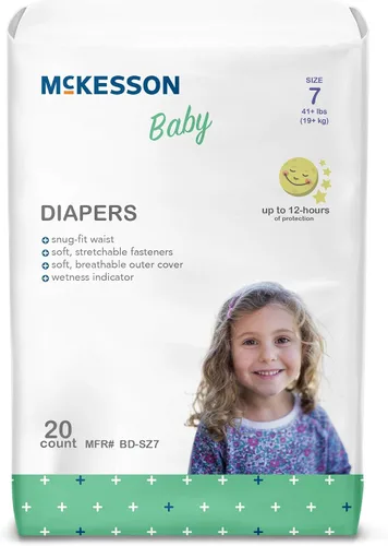 Vista 13 de McKesson Pañales para bebé, unisex, 20 unidades Talla 1, 8 libras a 14 libras