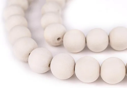 Vista 198 de TheBeadChest: cuentas de madera redondas naturales de 0.315 pulgadas, cuentas de madera sueltas espaciadoras para fabricar joyas, 4 tamaños
