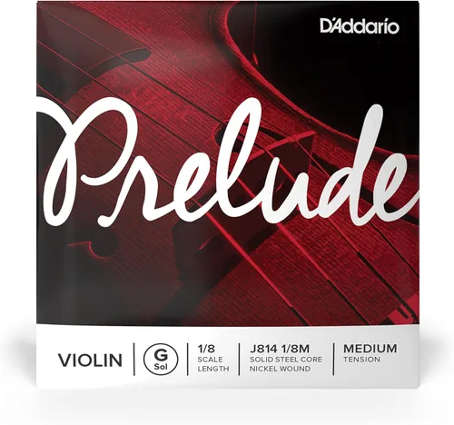 Vista 29 de D'Addario Prelude Violín de cuerda simple, cuerda en G individual, escala 4/4, tensión media - J814 4/4M - Núcleo de acero sólido, tono cálido