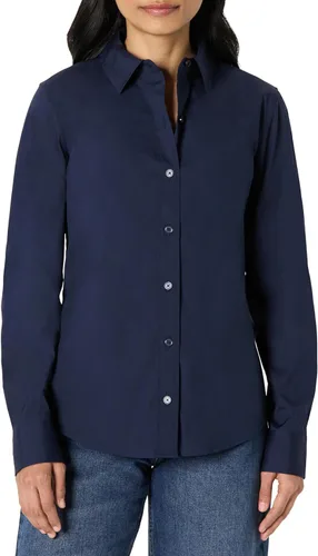 Vista 9 de Amazon Essentials Camisa de vestir con botones y popelina elástica de ajuste regular para mujer