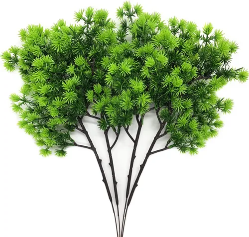 Vista 20 de Decoración de plantas artificiales de diente de león, flores de plástico falsas, arbustos, hierba para interiores y exteriores, hogar, jardín, boda