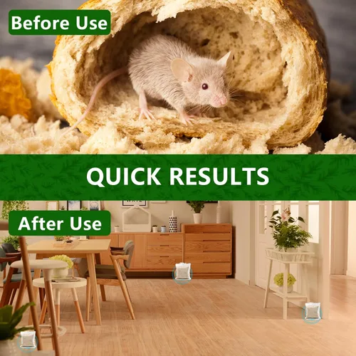 Vista 2 de Mouse Rodent Repellent, 10 Pack Peppermint Lemon Oil Mice Repellent for Squirrel Rats Spider Pests, Natural Deterrent for Kitchen, Warehouse, Car