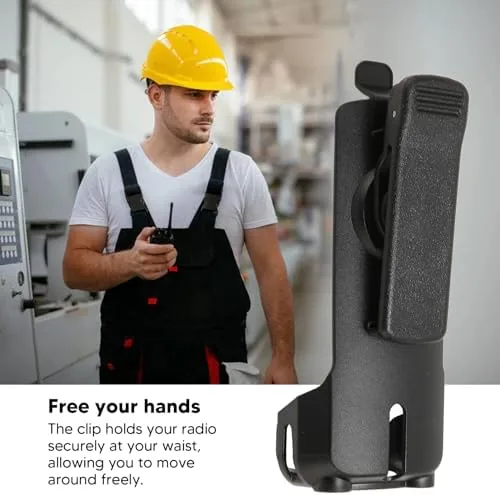 Vista 4 de Walkie Talkie Clip de cinturón para DTR620 DTR650 DTR550 DTR410, clip de cinturón de radio bidireccional.