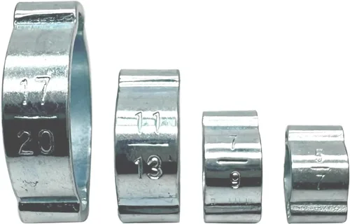 Vista 5 de 20 clips de manguera de oreja ajustables de 0.27 a 0.27 pulgadas, abrazadera de manguera de dos orejas, abrazaderas de manguera de doble oreja