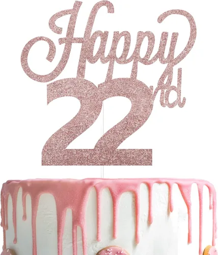 Vista 79 de LINGTEER - Decoración para pastel con texto "Happy Birthday 100", color negro