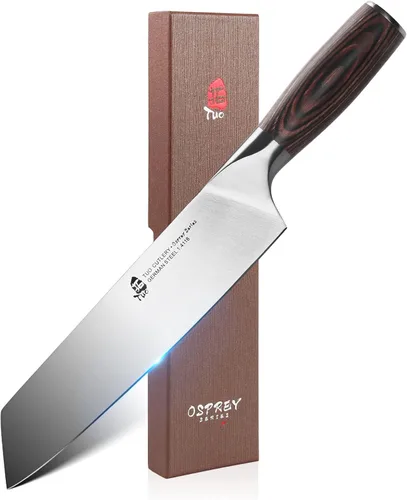 TUO Kiritsuke - Cuchillo de chef de 8.5 pulgadas, cuchillo de chef Kiritsuke para carne y verduras, cuchillos de cocina japoneses - Acero inoxidable