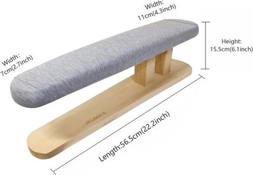 Vista 6 de Pantalones acolchados y tablas de planchar de manga con acolchado ultra grueso, tabla de planchar de doble cara, gris