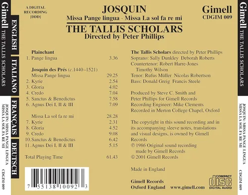 Vista 2 de Josquin des Prés Missa Pange Lingua Missa La Sol Fa Re Mi