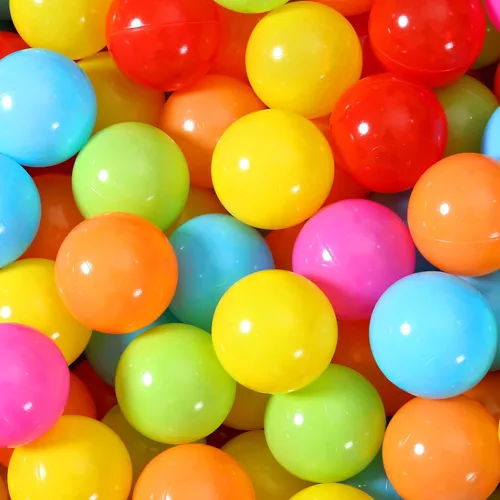 Pelotas de Plástico Suave para Piscina de Pelotas, 100 200 500 piezas Pelotas de Juguete de Plástico para Niños, Pelotas Anti-Estrés a Prueba de