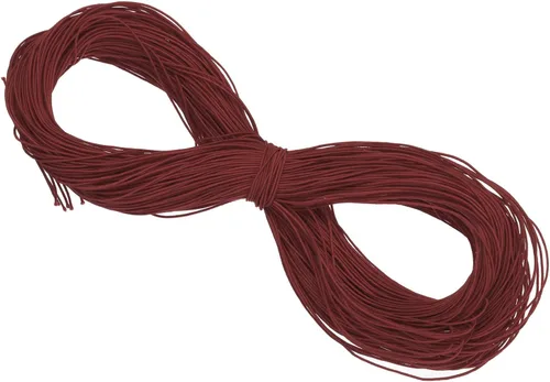 Vista 90 de PATIKIL Cuerda elástica elástica de 109 yardas (328.1 ft), cuerda elástica pesada de 0.059 in, albaricoque para manualidades, correas de gancho