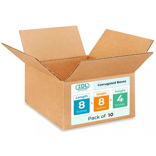 Vista 10 de Cajas de mudanza y envío de cubos pequeños de 9 x 9 x 9 pulgadas (paquete de 5) – Extra resistentes 200 libras frente a las regulares – Cajas