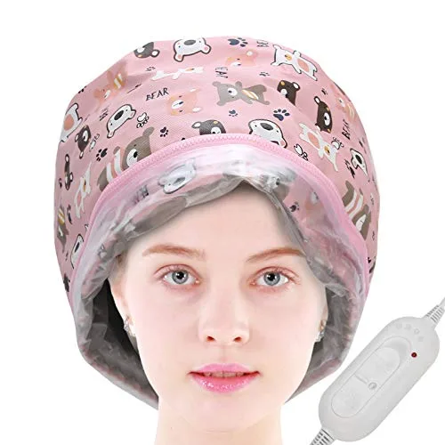 Calefacción eléctrica para el cabello, calentador de vapor para acondicionador profundo, herramienta de cuidado del cabello desmontable, gorro