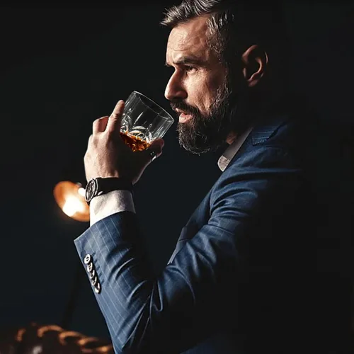 Vista 7 de Hlukana Juego de 6 vasos de whisky de plástico irrompibles, vasos de 14 onzas antiguos para whisky escocés, ron de cóctel, bourbon, licor de vodka