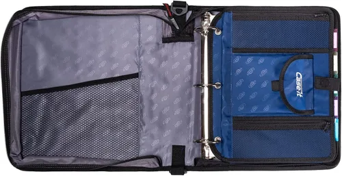 Vista 3 de Case-it organizador de 5 pestañas para casillero, ACC-21-GRE, Negro