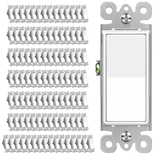 Vista 16 de CML - Interruptor de luz iluminada de 3 vías para pasillo, dormitorio, baño