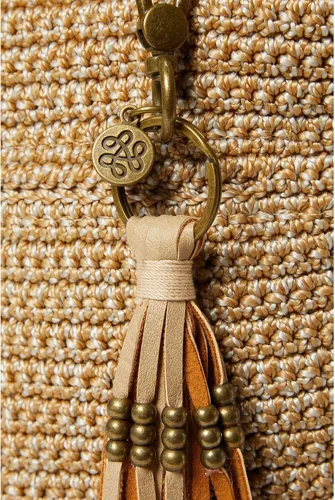 Vista 4 de The Sak Lucia - Bolso cruzado de ganchillo, bolso convertible con correa ajustable para el hombro