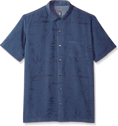 Vista 26 de Van Heusen Camisa Air Tropical de manga corta con botones y rayón para hombre Negro Legacy 2