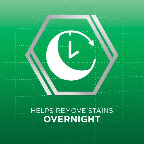 Vista 5 de Polident Limpiador de dentaduras postizas blanqueadoras durante la noche 120 tabletas (paquete de 2)