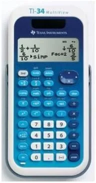 Vista 2 de Texas Instruments Nueva Oficina Cubierta Libre Solar Scientific TI-34 MultiView Calculadora