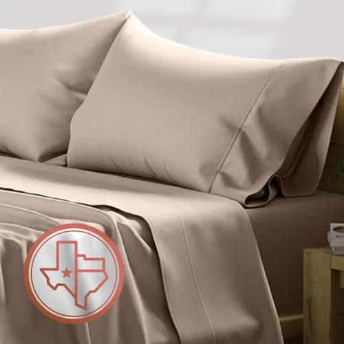 Vista 35 de TEXAS LINEN CO. - Juego de sábanas de tamaño Twin de 100% algodón egipcio, pack de 2 - Sábanas de lujo de 600 hilos de algodón egipcio tamaño Twin
