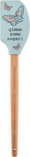 Vista 9 de Karma, espátula de silicona con mango de madera resistente al calor, espátulas para hornear, cocinar y mezclar, decoración moderna de cocina