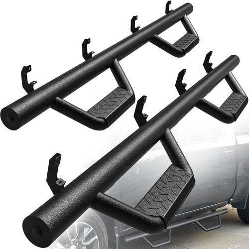 Vista 13 de YITAMOTOR Estribos de 6 pulgadas compatibles con Chevy Silverado 2019-2026/GMC Sierra 1500 Crew Cab, 2020-2026 2500HD 3500HD, barras de escalón