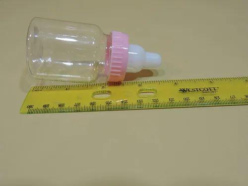 Vista 6 de 24 botellas rellenables de plástico para baby shower (3 1/2 de alto) (elige cualquier color) (rosa liso) por Unknown