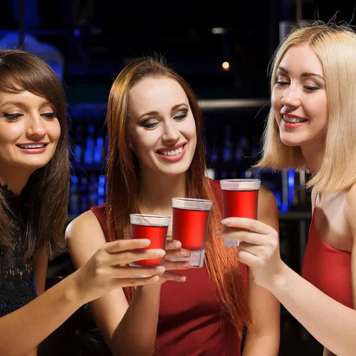 Vista 4 de Paquete de 40 vasos de chupito de base pesada, juego de vasos de chupito de whisky de 1.4 onzas, vasos de vidrio pequeños para licor de licor, bar