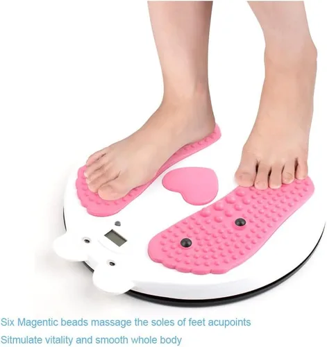 Vista 6 de AGGICE Tabla giratoria de cintura para cintura de ejercicio, disco magnético inteligente de cintura de masaje con pantalla de conteo Tabla giratoria