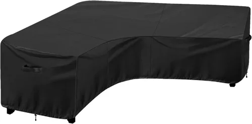 Vista 15 de OutdoorLines Funda modular impermeable para patio al aire libre, resistente a los rayos UV y al viento, fundas para muebles de patio en forma de L