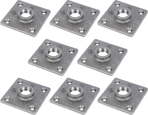 Vista 24 de PIPE DECOR Codo de 90 grados, 3/4 pulgadas, hierro maleable negro, juego de 6 – para fontanería, muebles de bricolaje y tubería estándar de 3/4