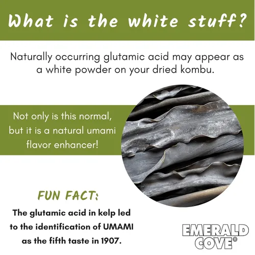 Vista 3 de Kombu Emerald Cove Silver Grade, algas marinas secas, bolsa de 1.76 onzas