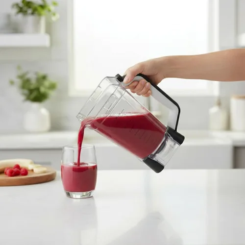 Vista 6 de Piezas de repuesto Ninja Blender - Jarra de 72 onzas con tapa de bloqueo, vasos de licuadora Ninja Blenders compatibles con BL610, BL610BRN, BL610C