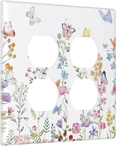 Vista 19 de Taupe Beige Marrón Gris Abstracto Arte 1-Banda Interruptor de Luz Doble de Recepción Placa de Pared Toma Cubiertas Eléctricas Decorativas Modernas