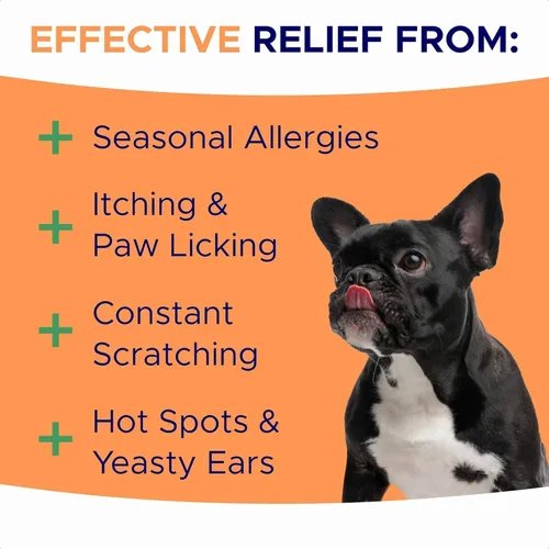 Masticables para aliviar la alergia para perros - Suplemento antipicazón de GOODGROWLIES