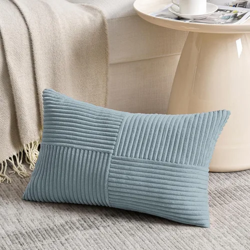 Vista 106 de Fancy Homi Fundas de almohada decorativas lumbares de color amarillo mostaza de 12 x 20 pulgadas para sala de estar, sofá cama, estilo rústico