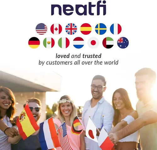 Vista 9 de Neatfi Lámpara de aumento bifocal LED de 1,200 lúmenes, lente de vidrio de 5 pulgadas, aumento doble 2.25X/6X, regulable, brazo ajustable
