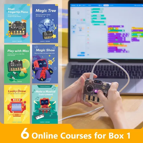 Vista 3 de Makeblock NextMaker - Kit STEM para niños de 8 a 10 años, kit de codificación educativo con ricos recursos de aprendizaje en línea, kit de ciencia