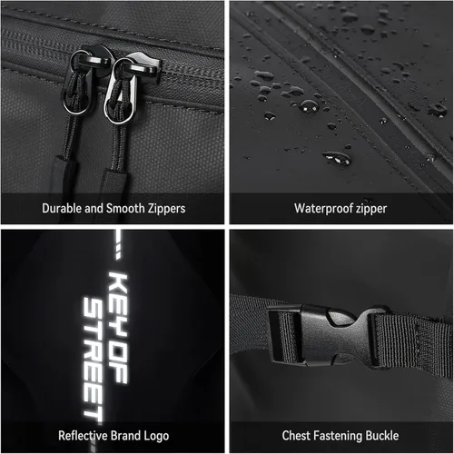 Vista 19 de Mochila de motocicleta,Mochila de casco resistente al agua para hombres,Accesorios de motocicleta,Mochila de viaje