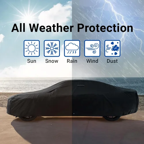 Vista 8 de iCarCover Funda de automóvil personalizada premium para Jaguar 420 1966-1969, resistente, impermeable, para todo tipo de clima, lluvia, nieve