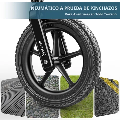 Vista 6 de SEREED Bicicleta de equilibrio para niños de 2 a 5 años, sin pedales, ajuste sin herramientas, regalo para niñas de 2 a 3 años, placa personalizable