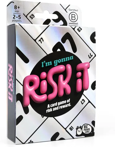 I'm Gonna Risk It: Push-Your-Luck - Juego de cartas | Juego de viaje para vacaciones y noches de juego | Perfecto para adolescentes, niños y adultos
