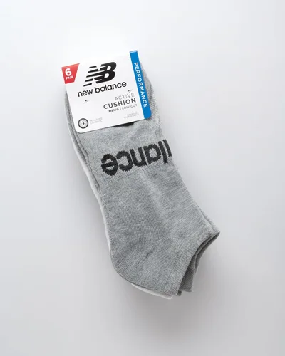 Vista 2 de New Balance Calcetines básicos de corte bajo para hombre (6 unidades)